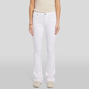 Happily Grey White Denim Pant Bootcut Flare NWOT 1 25